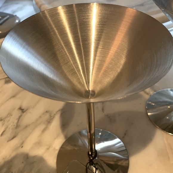 NEW 4PC Stainless Martini Glasses - Picture 8 of 9